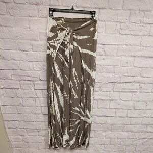 Young Fabulous & Broke Brown and White Wide Leg‎ Pants
